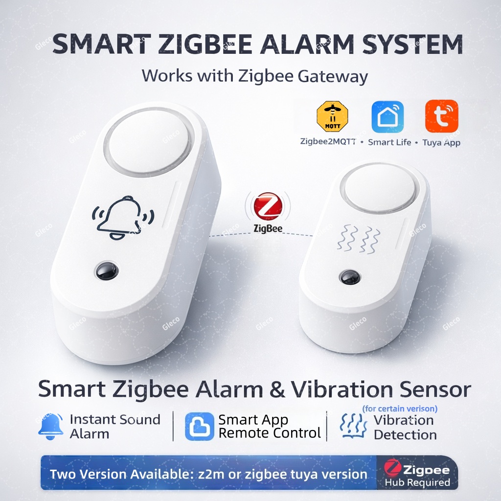 Home Security Siren - Zigbee Siren Alarm With Optional Vibration