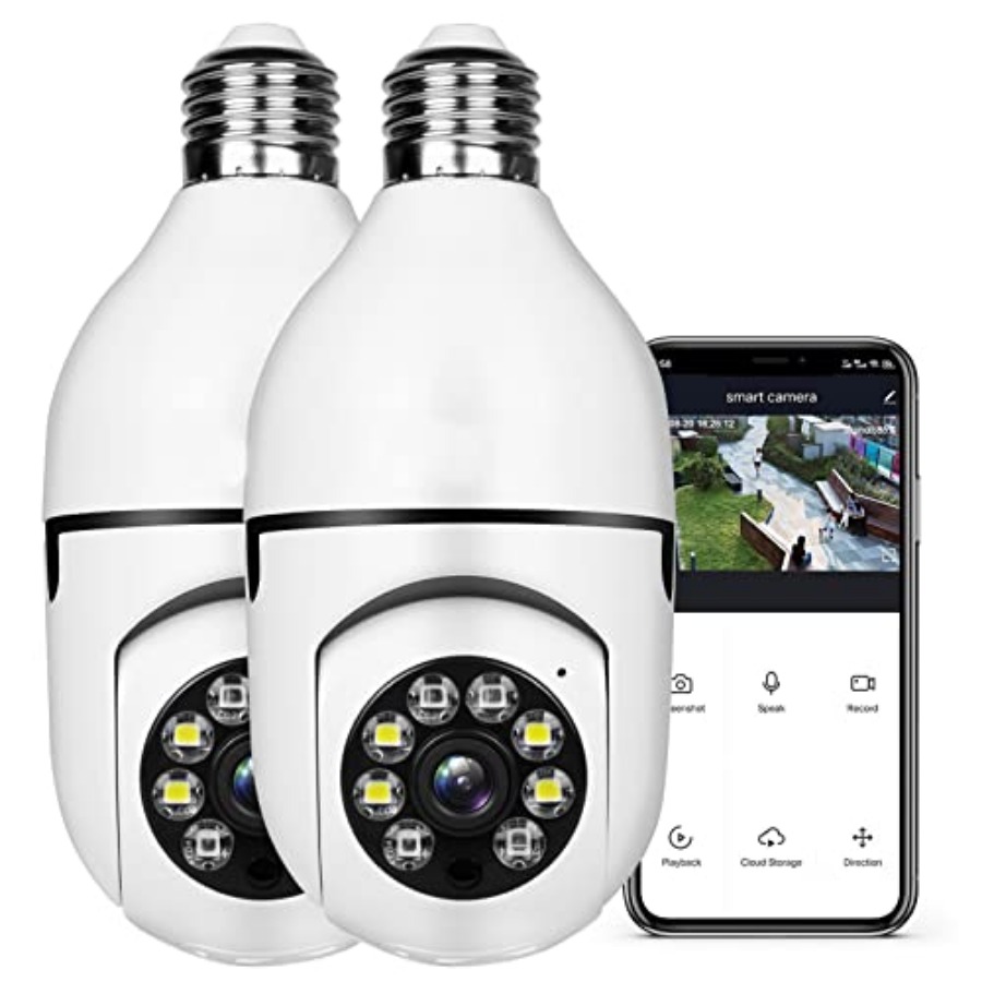 Home Security Wireless Camera - Light Bulb 1080P Security Wireless Camera