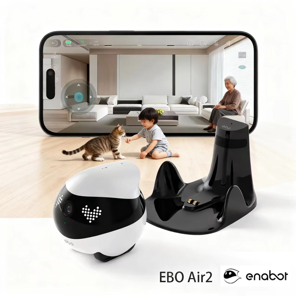 Enabot EBO AIR 2 Companion Rob - Home Security Robots ulasan dan harga