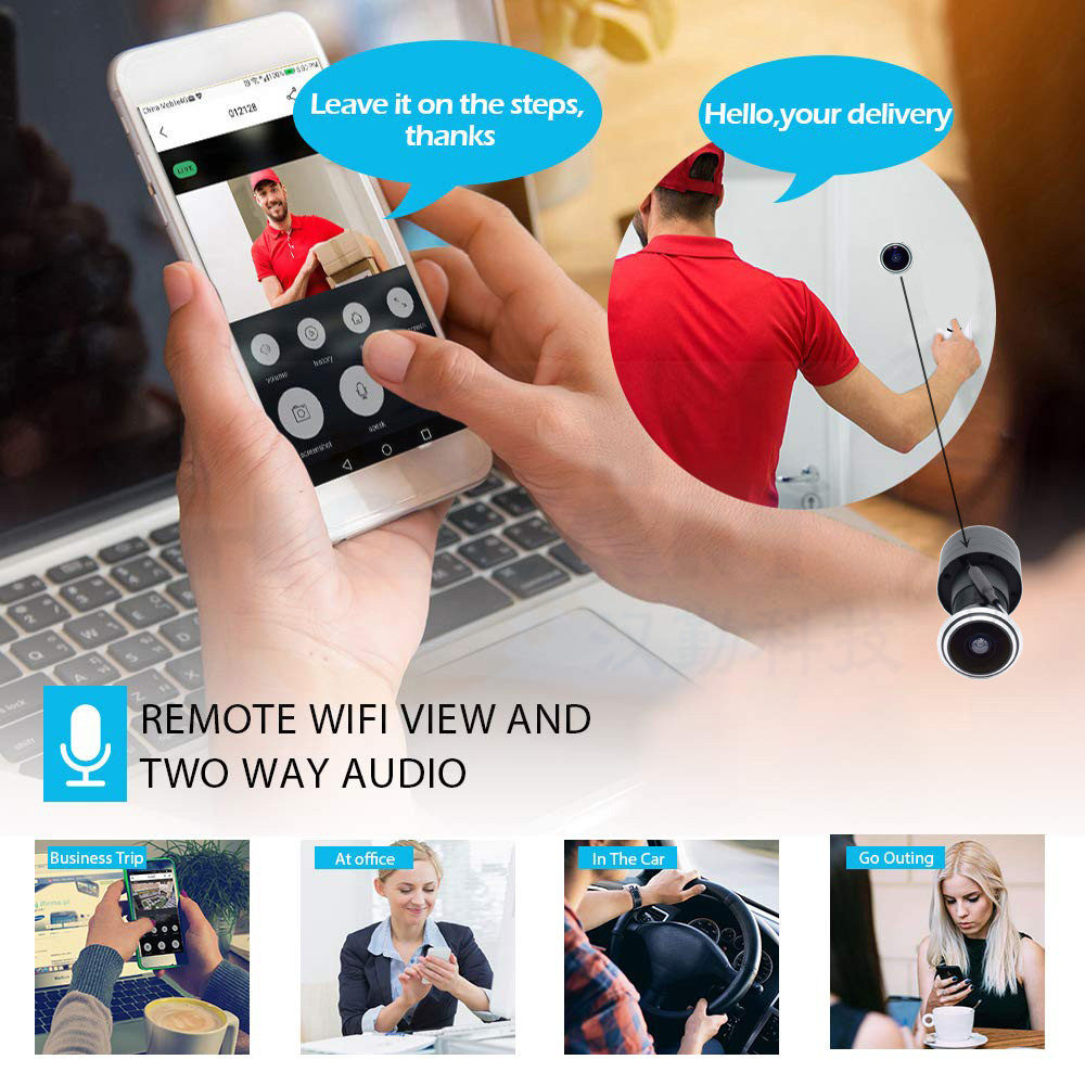 5MP Door Eye IP POE Camera Min - Home Security Battery ulasan dan harga