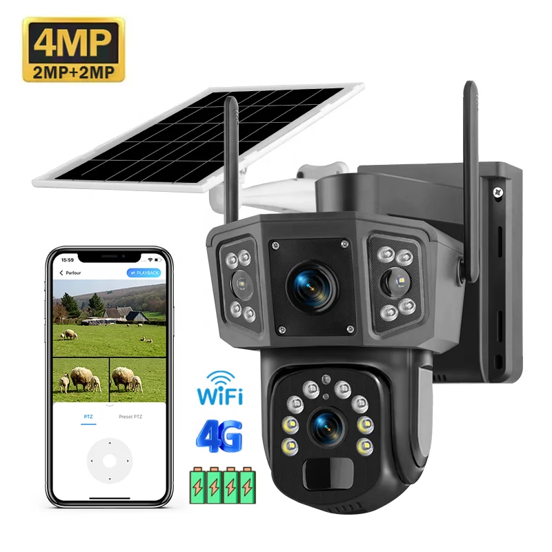 2026 V380 Pro 4MP Wireless PTZ - Camera Solar Wireless ulasan dan harga
