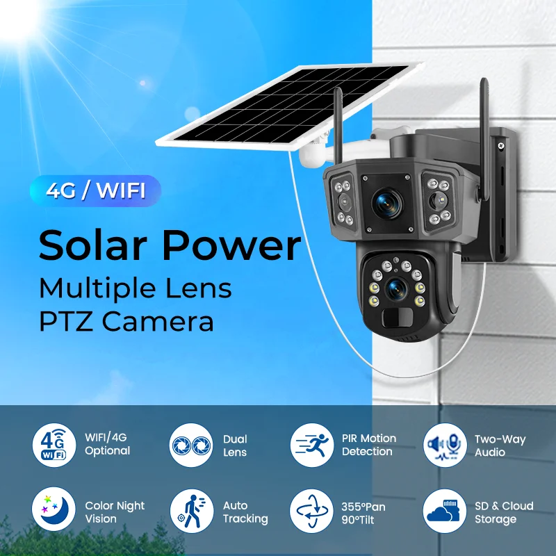 2026 V380 Pro 4MP Wireless PTZ - Camera Solar Wireless ulasan dan harga