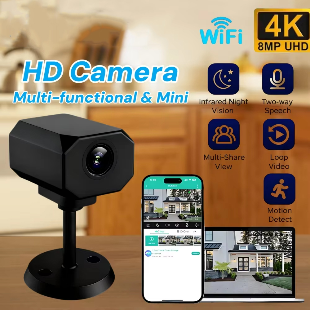 4K HD WiFi Security Camera for - Home Security With Cameras ulasan dan harga