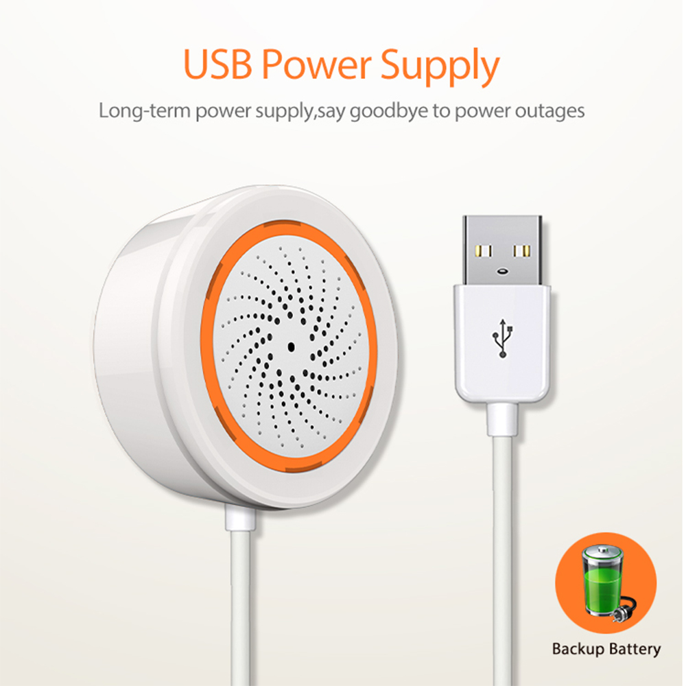 Coolcam Tuya Zigbee Smart Sire - Home Security Siren ulasan dan harga
