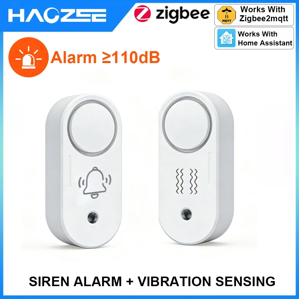 Haozee Zigbee 110dB Siren Alar - Home Security Options ulasan dan harga