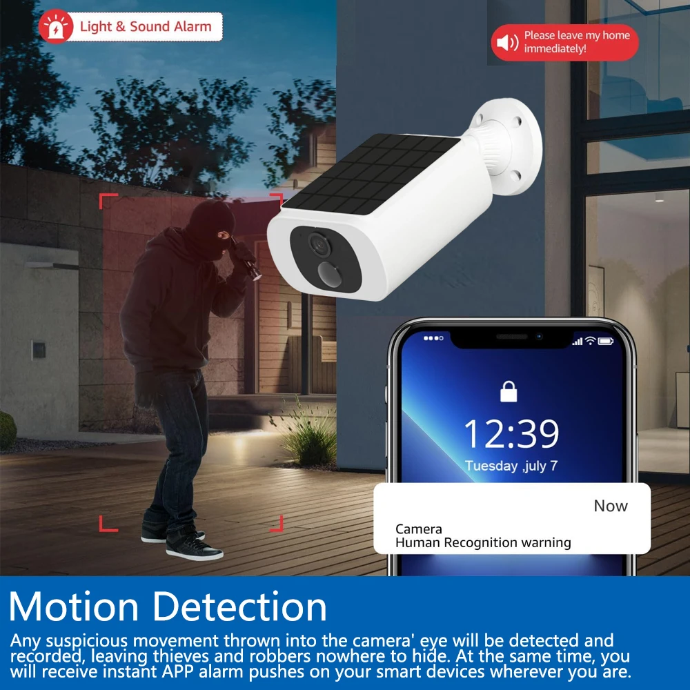 5MP Tuya Smartlife Outdoor Sol - Camera Solar Wireless ulasan dan harga