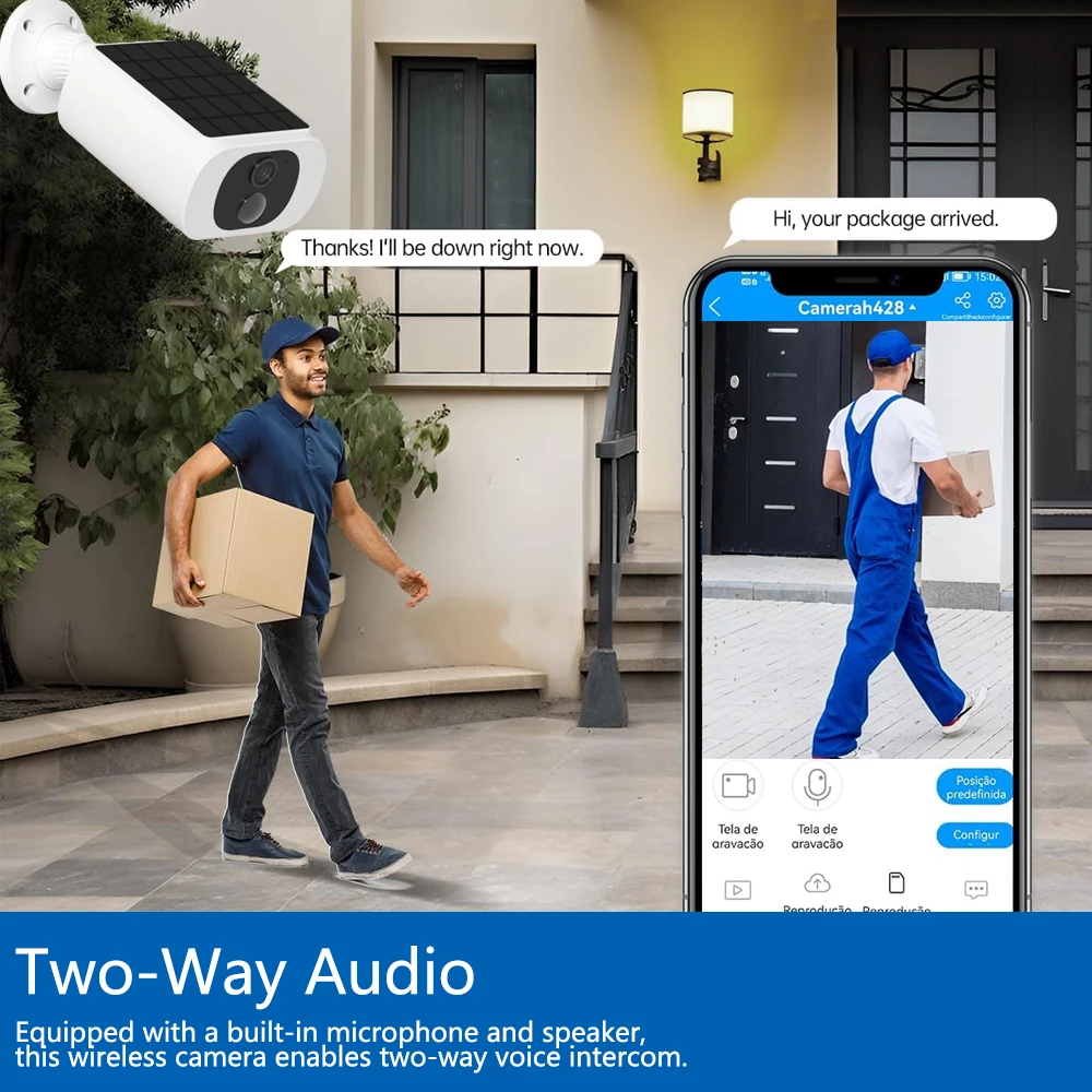 5MP Tuya Smartlife Outdoor Sol - Camera Solar Wireless ulasan dan harga