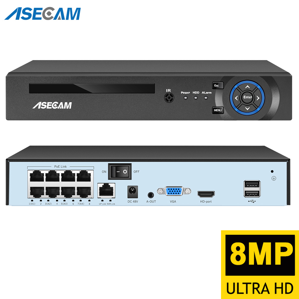 Super 8MP POE NVR Video Record - Home Security With Cameras ulasan dan harga