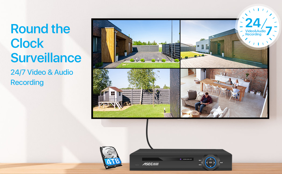 Super 8MP POE NVR Video Record - Home Security With Cameras ulasan dan harga