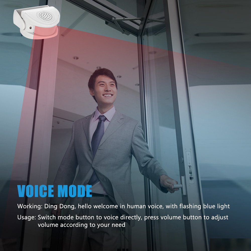 Wireless Infrared Chime Doorbe - Home Security Options ulasan dan harga