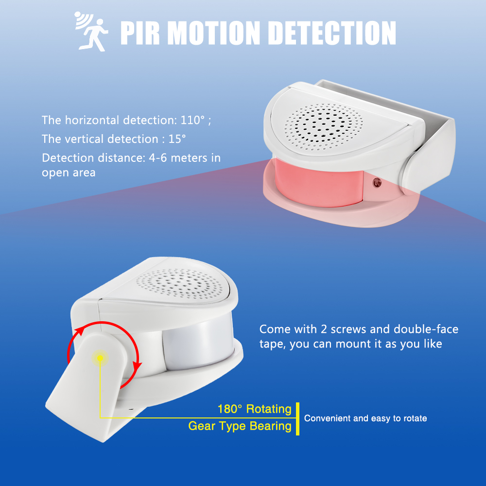 Wireless Infrared Chime Doorbe - Home Security Options ulasan dan harga