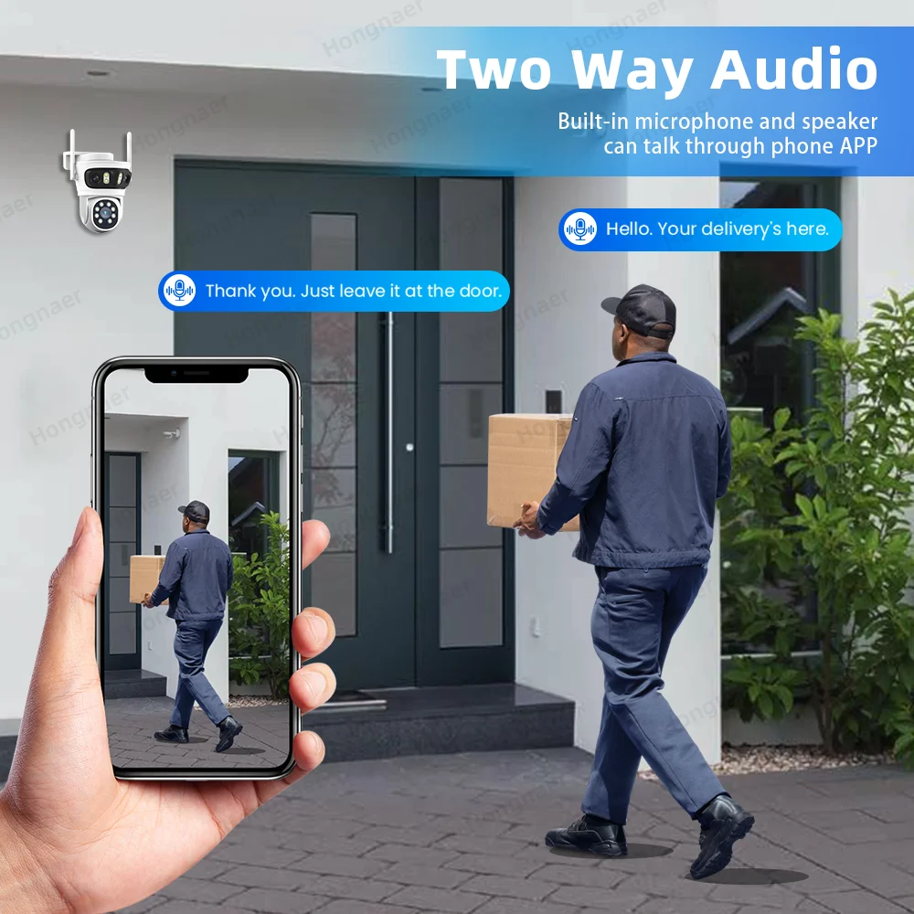 2026 Hongnaer 6MP 4CH 3 Lens 2 - Home Security With Cameras ulasan dan harga