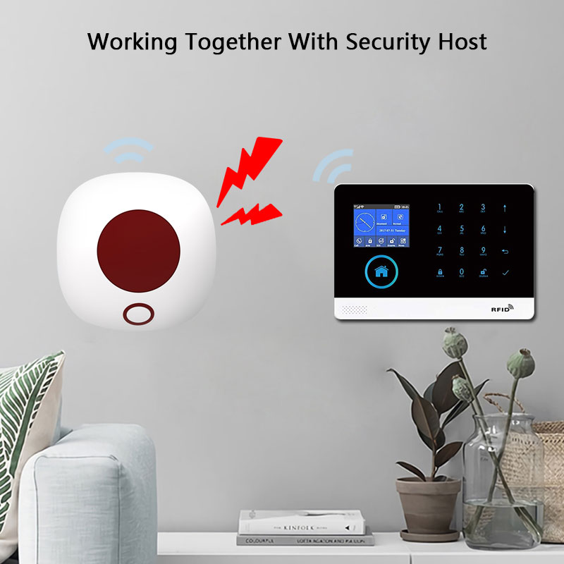 Indoor 433MHz Wireless Siren S - Home Security Siren ulasan dan harga