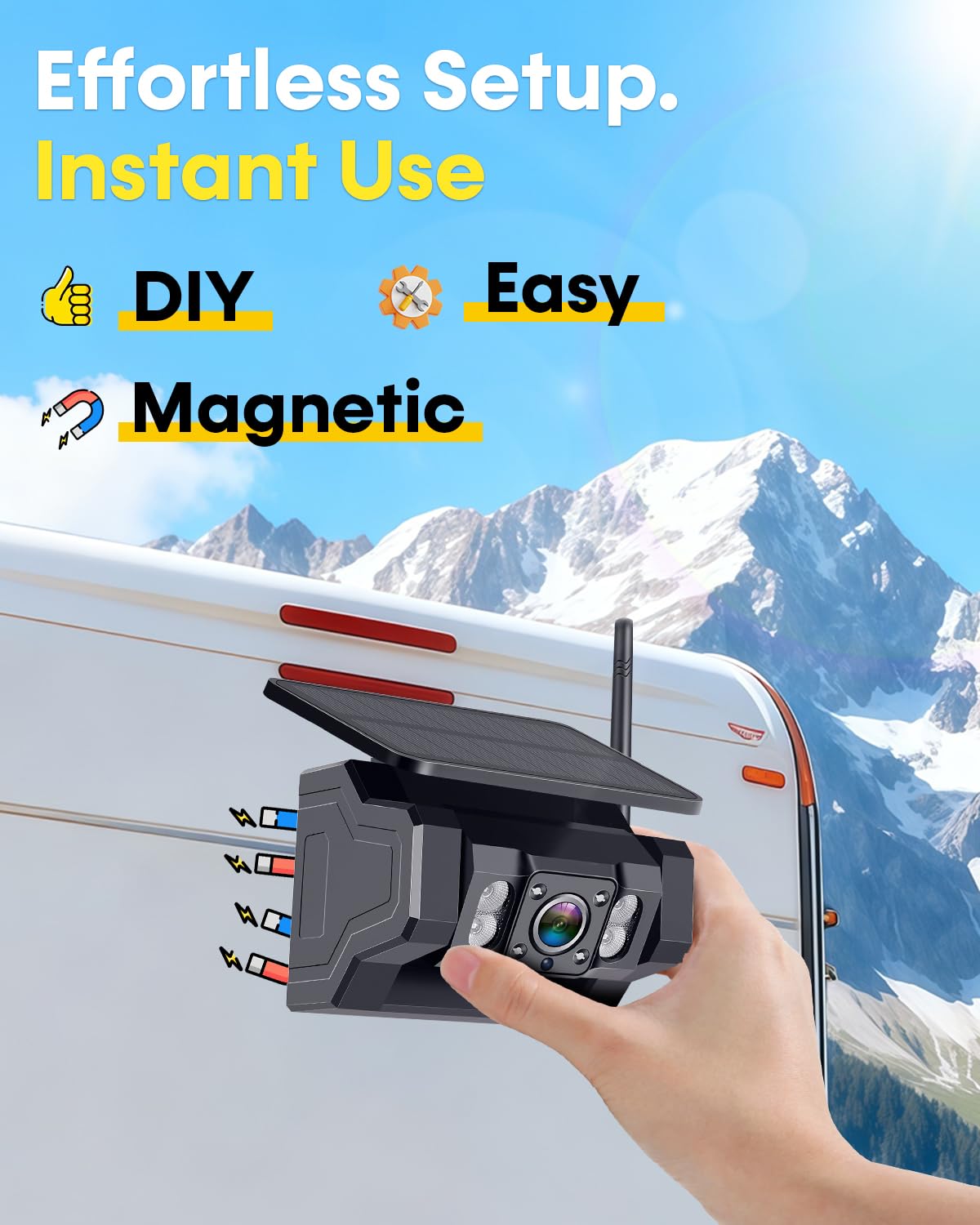 Airow auto Dual Wireless Water - Camera Solar Wireless ulasan dan harga