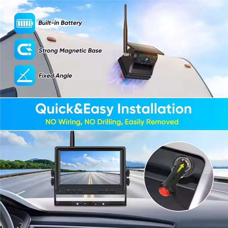 【CYBER MONDAY】Reverse Backup C - Camera Solar Wireless ulasan dan harga