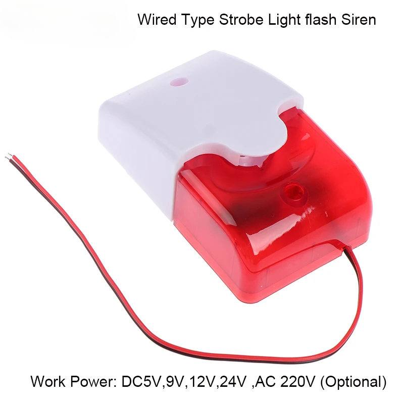 120dB Strobe Siren Alarm | 5V- - Home Security Siren ulasan dan harga