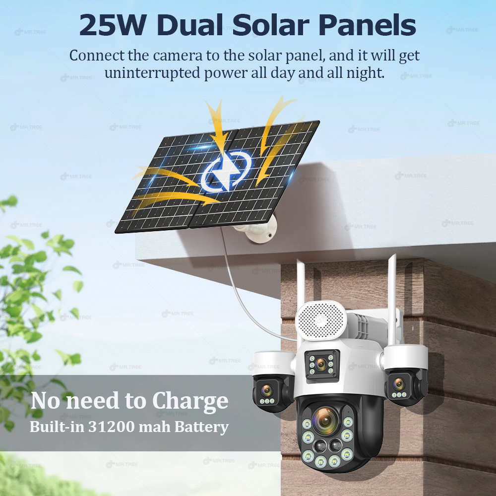 AOV Four Lens Outdoor Surveill - Home Security Battery ulasan dan harga