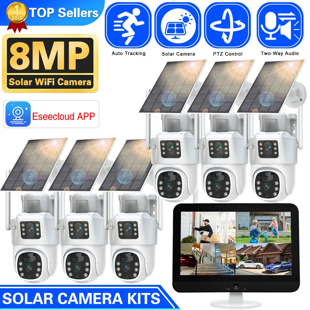 10CH Wireless NVR 4k 8mp Dual  - Camera Solar Wireless ulasan dan harga