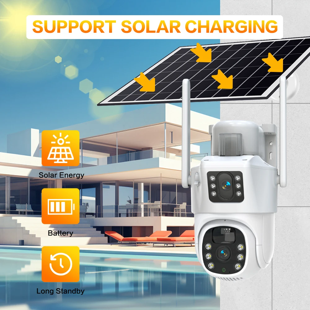 10CH Wireless NVR 4k 8mp Dual  - Camera Solar Wireless ulasan dan harga