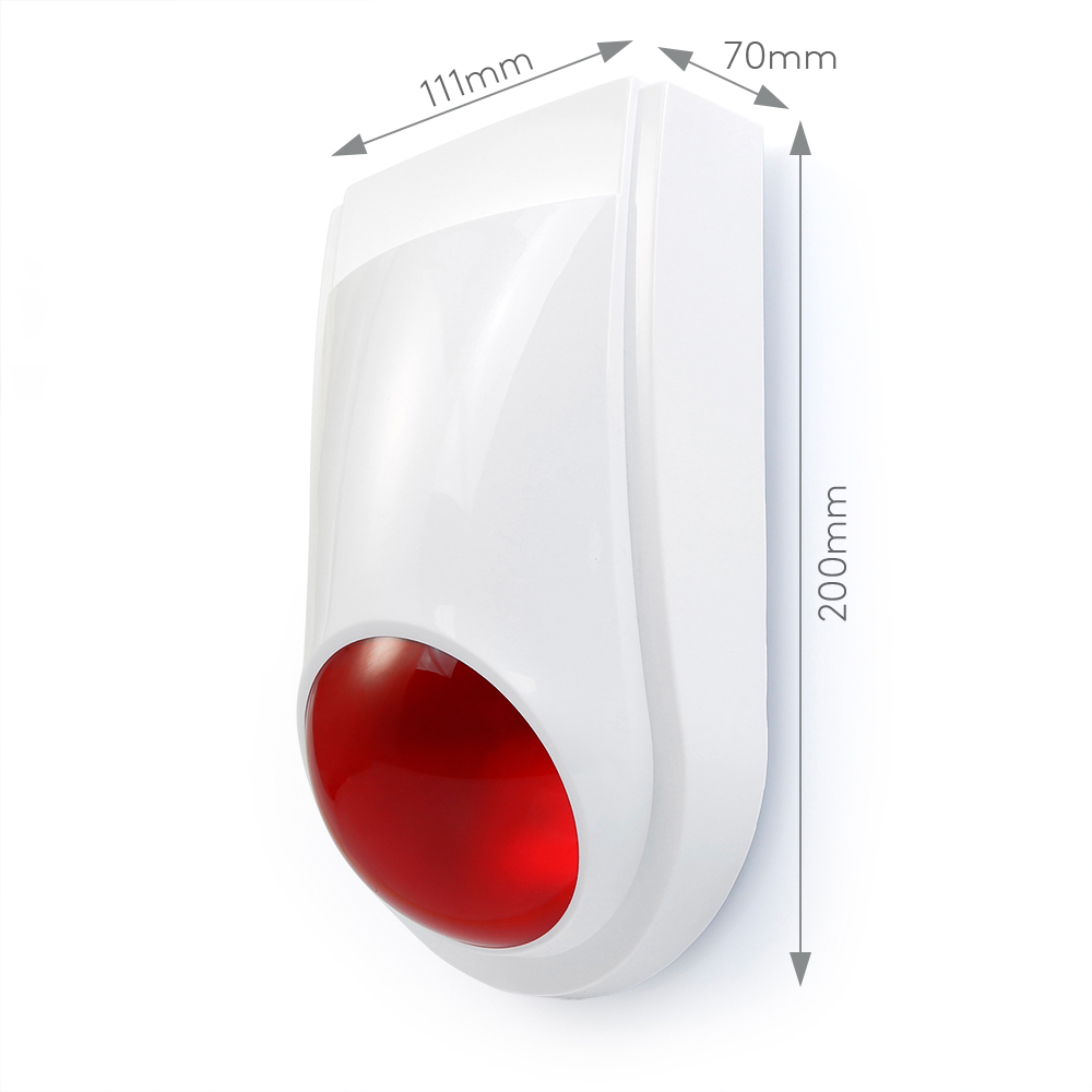 Wireless Flash Siren E6 Outdoo - Home Security Siren ulasan dan harga