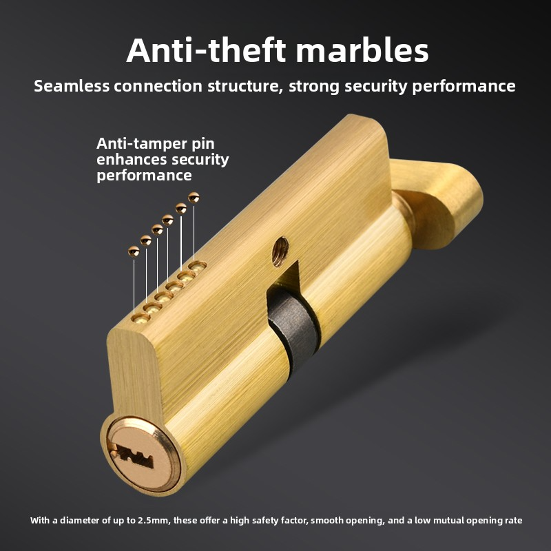 Door Cylinder Lock Biased 70mm - Home Security Essential ulasan dan harga