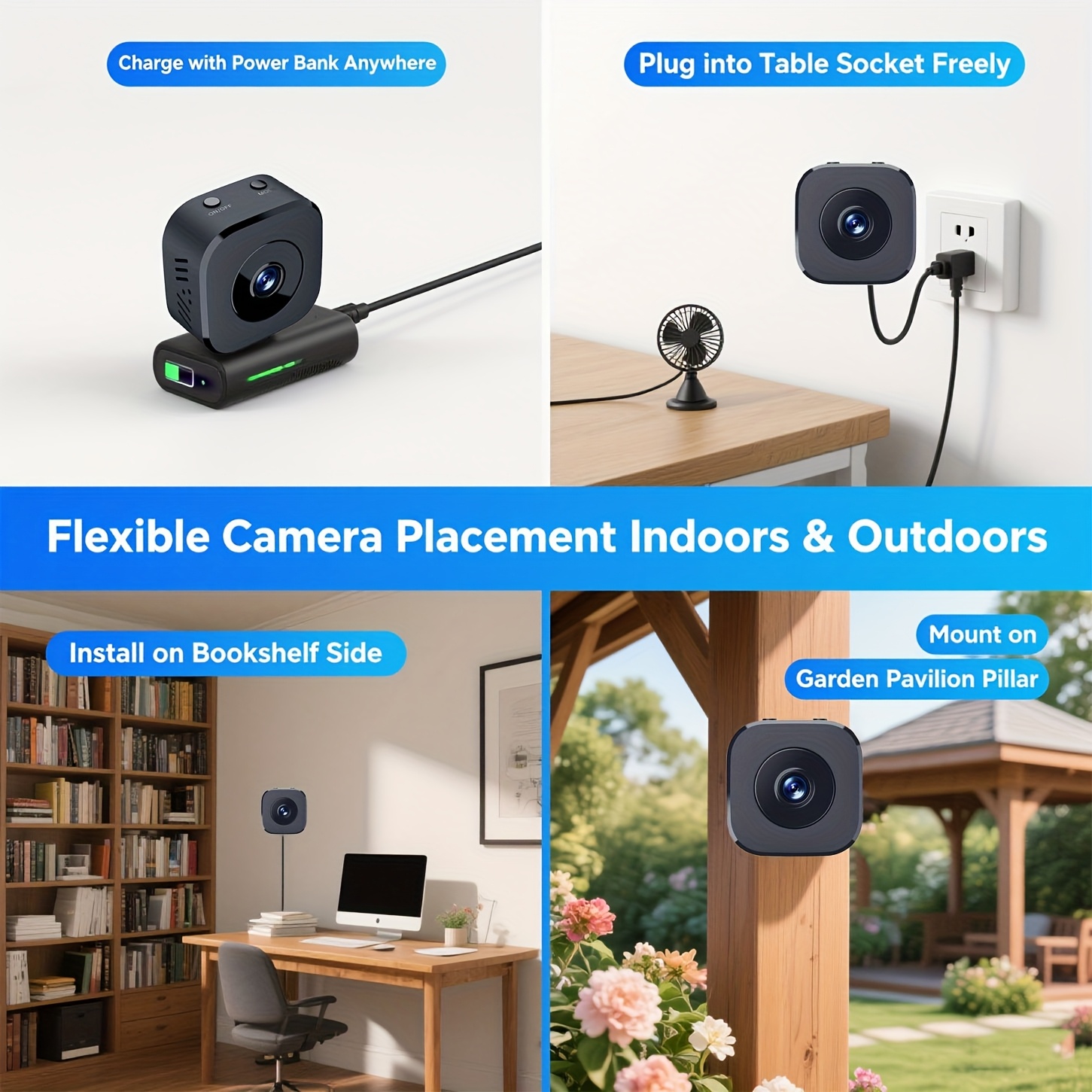 1080P HD Mini WiFi Camera Indo - Home Security With Cameras ulasan dan harga
