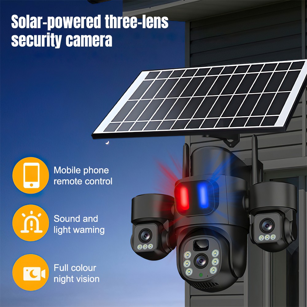 Solar WiFi PTZ Camera Outdoor  - Home Security Wireless Camera ulasan dan harga