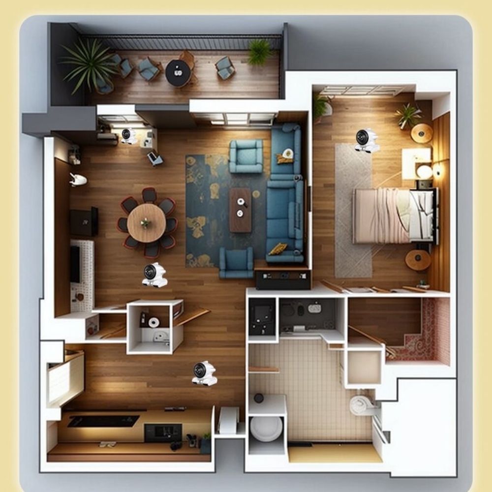 NCZOBOE Smart Home Security Tw - Home Security Robots ulasan dan harga