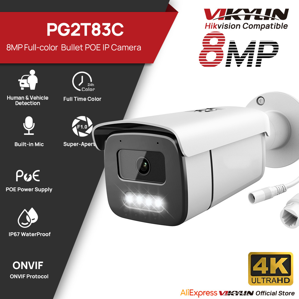 Vikylin 8MP Full Color Night V - Home Security Options ulasan dan harga