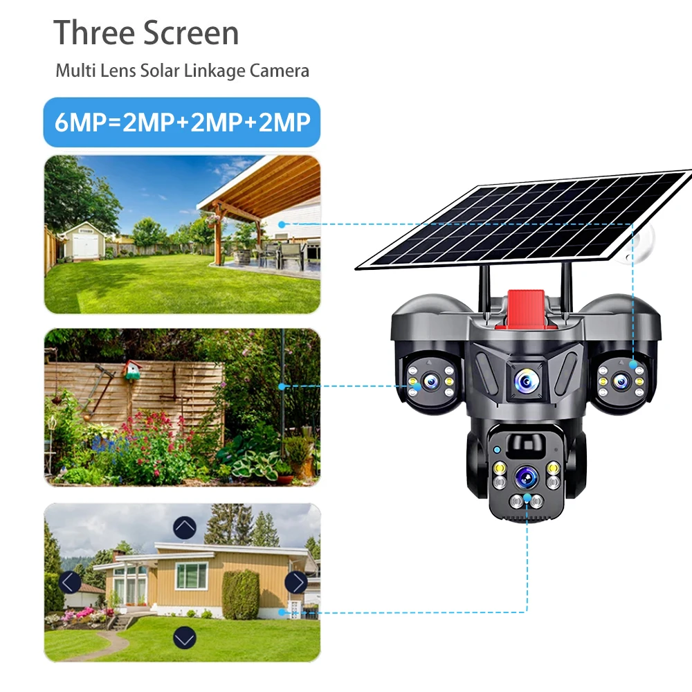 KERUI Outdoor PTZ 6MP 4G SIM W - Home Security Battery ulasan dan harga