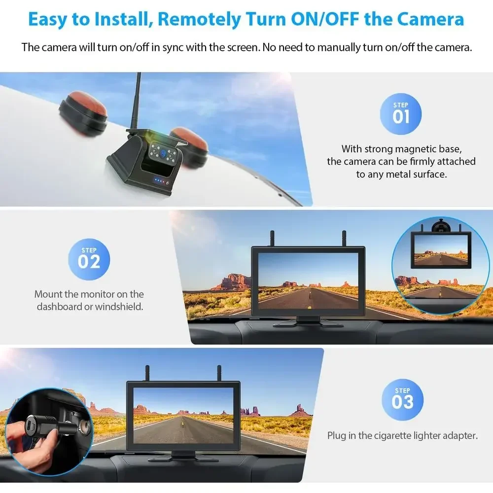 Magnetic Solar Wireless Backup - Camera Solar Wireless ulasan dan harga
