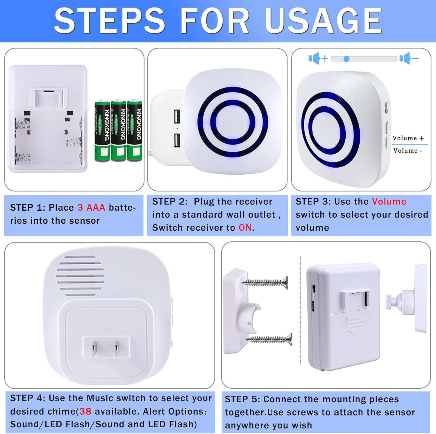 Wireless Motion Sensor Door Ch - Home Security Options ulasan dan harga