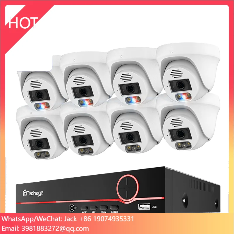 For Techage Home 8MP CCTV Secu - Home Security Options ulasan dan harga